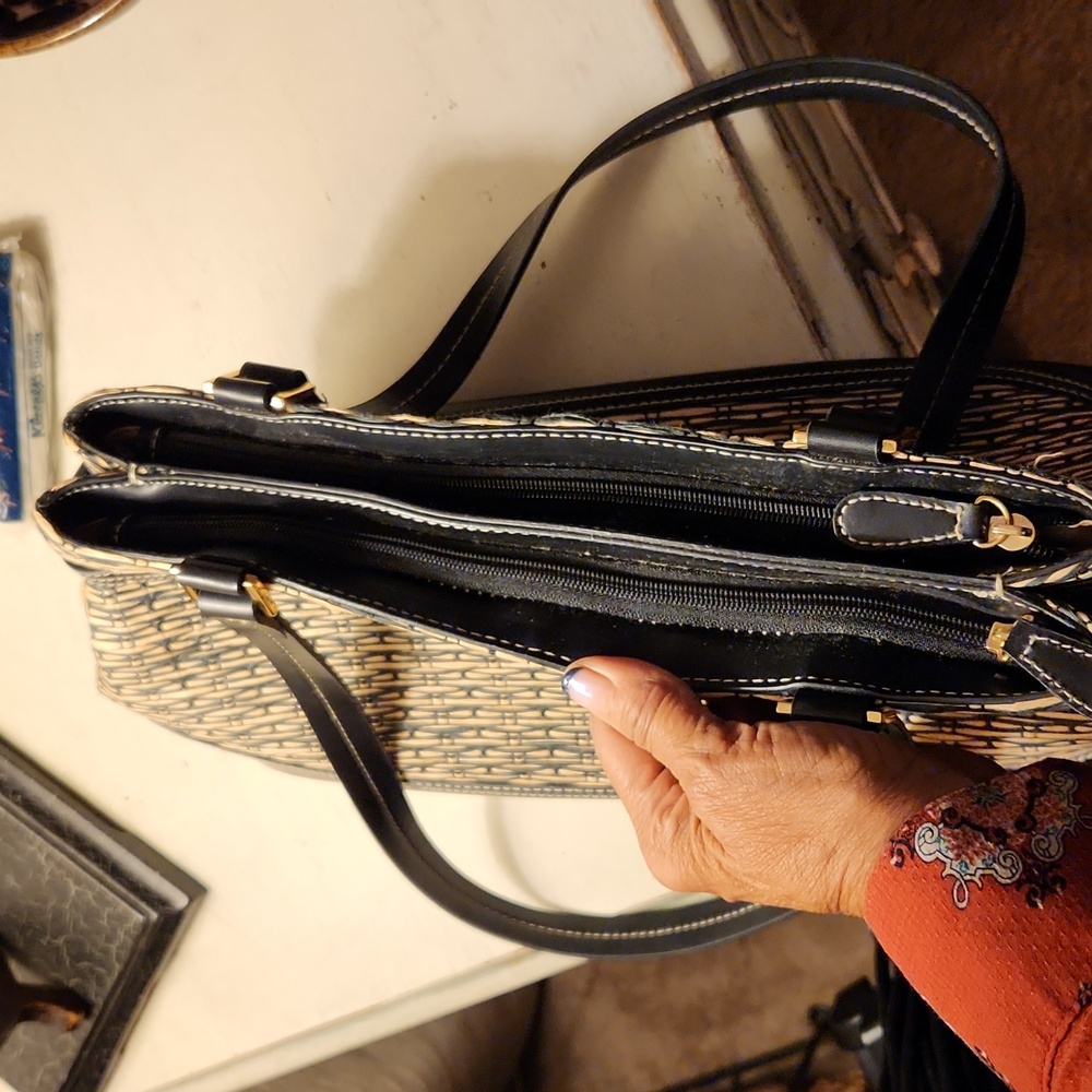 Etienne Aigner straw and leather handbag - Picture 11 of 13